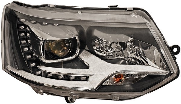 Headlights VW T5 bus 09-15 LED DRL black