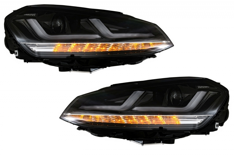 Headlights VW Golf VII OSRAM FULL LED Black (for Xenon and Halo DRL)