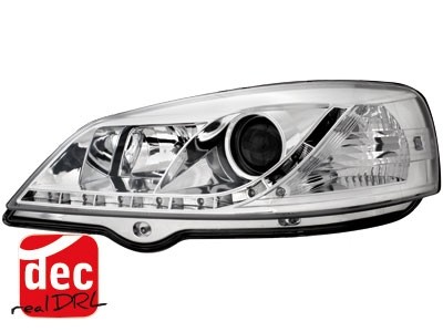 Headlights Opel Astra G 1998-2004 Devil Eyes Dlite LED Chrome