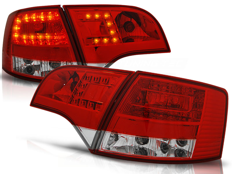 Taillights Audi A4 8E B7 05-08 Avant LED Red/White