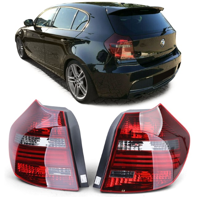 Taillights BMW E81 E87 07-12 Red/Smoke TYC