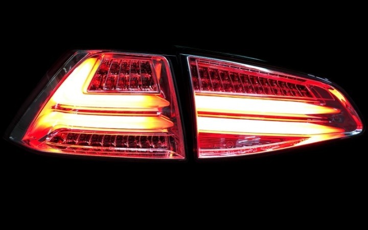 Taillights VW Golf VII red/Smoke Lightbar