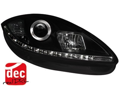 Headlights Seat Leon / Altea / Toledo 05-09 Devil Eyes Dlite Bla