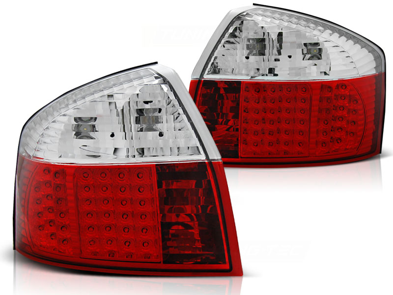 Taillights Audi A4 Limousine 01-04 LED Red/clear