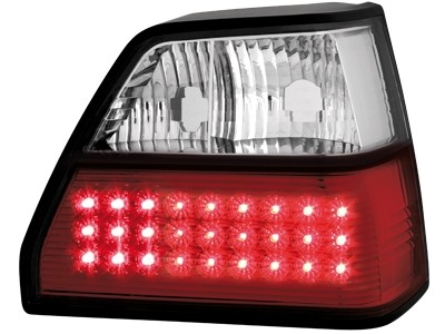 Taillights VW Golf II LED Red/White clear