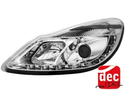 Headlights Opel Corsa D 06- Devil Eyes Dlite LED Chrome