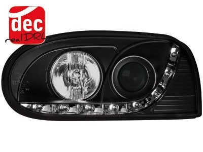 Headlights VW Golf III 92-97 Devil Eyes Dlite LED Black