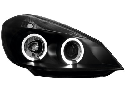 Headlights Renault Clio 3 05-.. Angel Eyes black