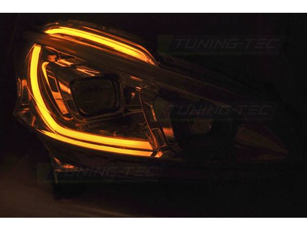 Headlights Peugeot 208 12-15 Tube Chrome