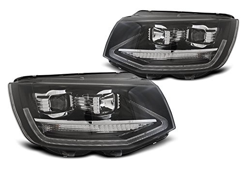 Headlights VW T6 Multivan/Transporter Tube DRL Black