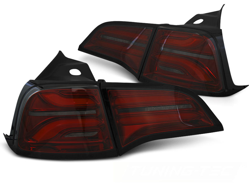 Taillights Tesla Model 3 LED Tube red/smoke